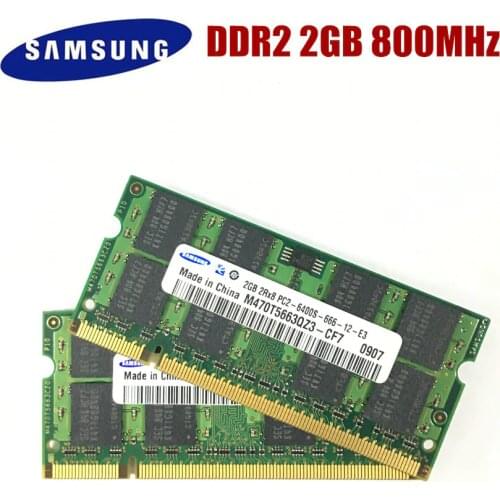 SAMSUNG DDR2 2GB 1GB PC2 5300S 6400S DDR2 2G 1G 667 800 Mhz Laptop Memory Notebook Module SODIMM RAM