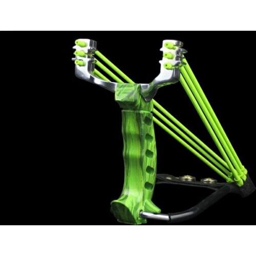 Powerful slingshot with wrist rest outdoor hunting all-metal material sling shot heavy-duty large slingshot for fishing and ball