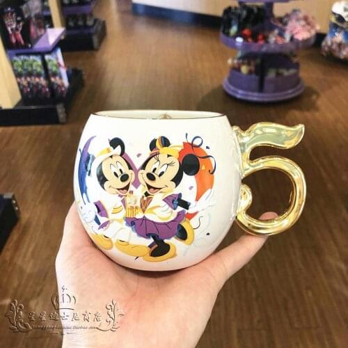 Disney Mickey Minnie Maker Cartoon Cute Cup Ceramic Coffee Cup Breakfast Cup 650ml good-looking mug