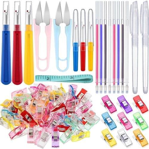 29pcs Hand Sewing Tools Set Quilting Clips & Rippers & Fabric Marking Pen For Embroidery Tailoring Stitching DIY Tools Kit