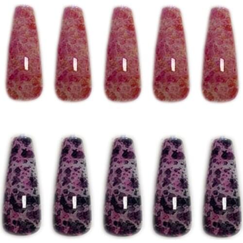 24pcs Ballerina Press on False Nail Tips