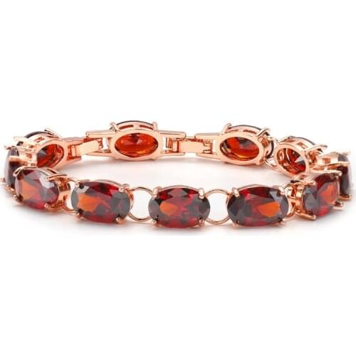 Bettyue New Fashion Bracelet With Egg-shape Red Zirconia Gorgeous Jewelry For Female Classic Style In Wedding Party Decoration