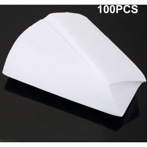 100Pcs Disposable Non-woven Wax Depilatory Paper Leg Hair Removal Accessories silky skin wax
