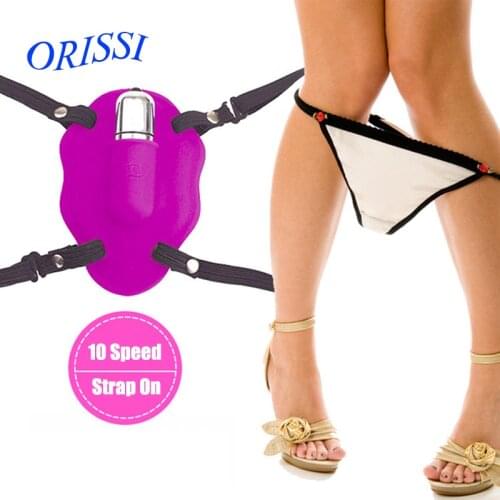 ORISSI Butterfly Masturbation 10 Speed Strap On Sexy Invisible Underwear T Pants Dildo Clit Vibrator Sex Toys For Female