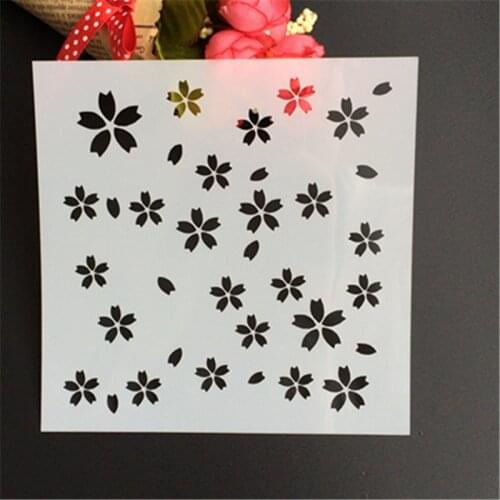 Plastic Rose Wave Painting Stencils Template DIY Scrapbooking Album Paper Cards Embossing Dies Handmade Crafts Decorative Gadget