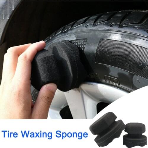 Professional Automotive Car Wheel Washer Tyre Tire Dressing Tools Hex Grip Applicator Handheld Tire Waxing Sponge