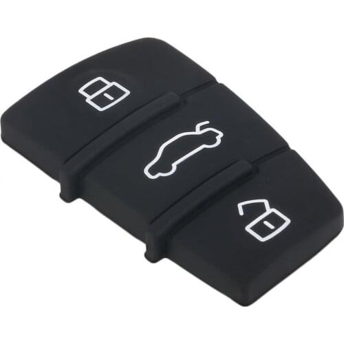 3 Button Replacement Pad Rubber Remote Key Fob For Audi A3 A4 A5 A6 A8 Q5 Q7 TT S LINE RS Free Shipping