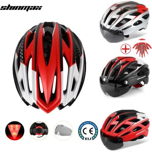 SHINMAX Smart Motorcycle Helmet Led Ultralight Riding Helmet Men And Women Road Bike Helmet Riding Caps Capacete Ciclismo Casco