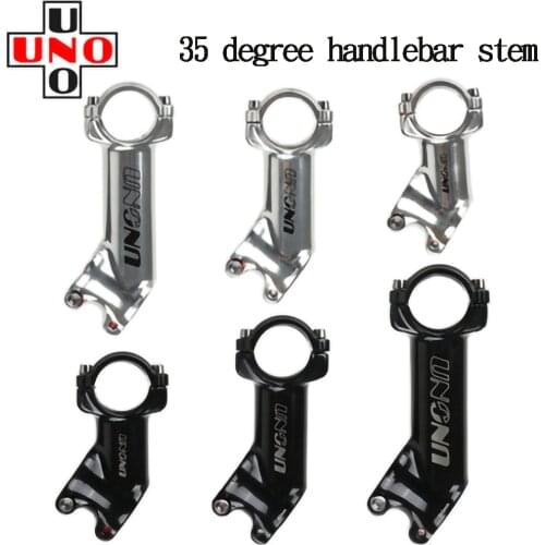 UNO Bike Stem Mountain Road Bike Stem 35 Degree Ultra-Light Stem 70 90 110mm Handlebar Stem 28.6/31.8mm mtb stem Gloss color