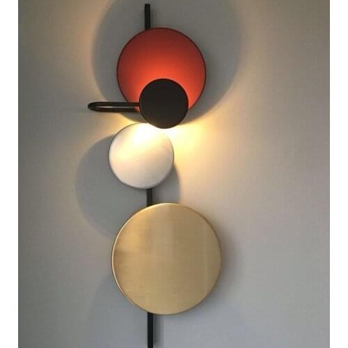 Nordice wandlamp luminaria led glass ball corridor dining room living room wall lights for home bedroom lamp