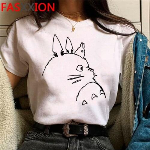 Totoro Studio Ghibli t shirt female graphic tees women grunge 2021 t-shirt plus size