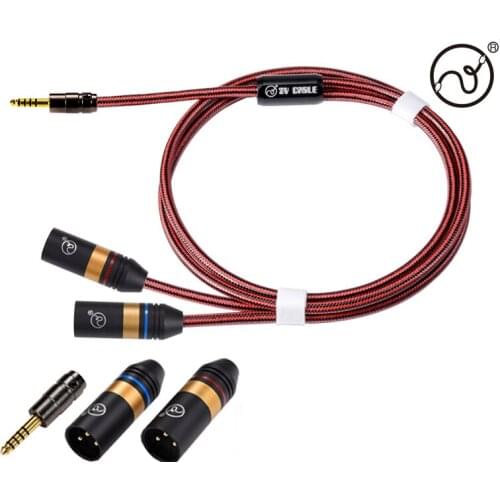 ZY Fanmusic HIFI Cable Fever level 4.4mm Balanced to 2XLR-M signal line advanced version