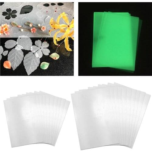 10x Clear Shrinkable Paper Film Sheets DIY Drawing Jewelry Findings Art