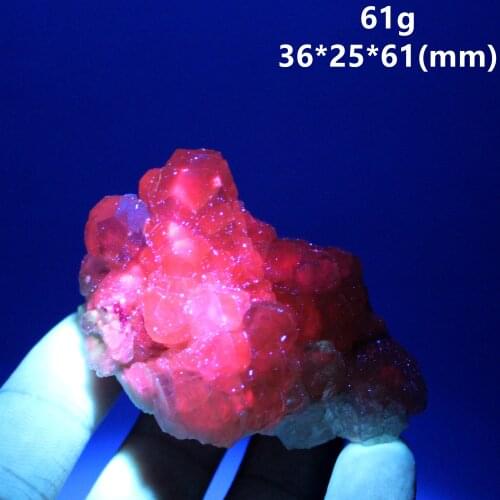 100% natural Fluorescent calcite mineral specimen stones and crystals healing crystals quartz gemstones