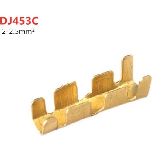 100 pieces, oblique terminal connector with plug-in, U-shaped, small teeth, panel terminal, cold pressed terminal, 2-2.5mm2