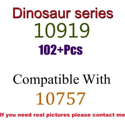 102Pcs 10919 Building Block Toy Dinosaur Series 10757 Assembled Building Block Childrens Toy Gifts
