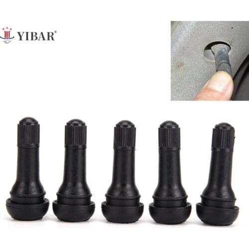 4pcs Auto TR412 Tire Valve Stems Short Tubeless Snap-in Valve Wheels Tires Parts