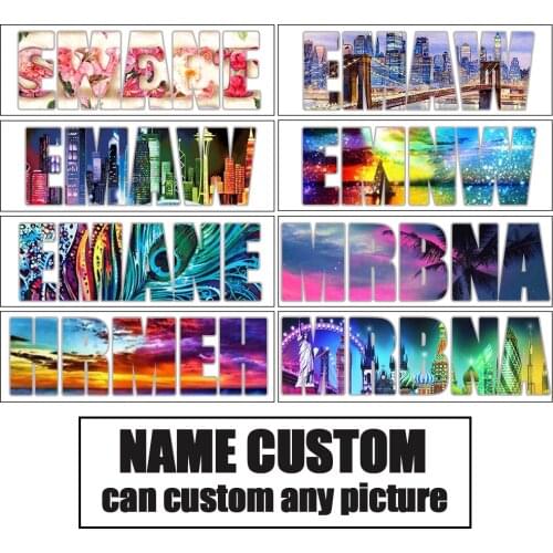 EverShine Diamond Embroidery Name Letter Customized Diamond Painting Photo Custom Name Full Square Cross Stitch Mosaic Hobby
