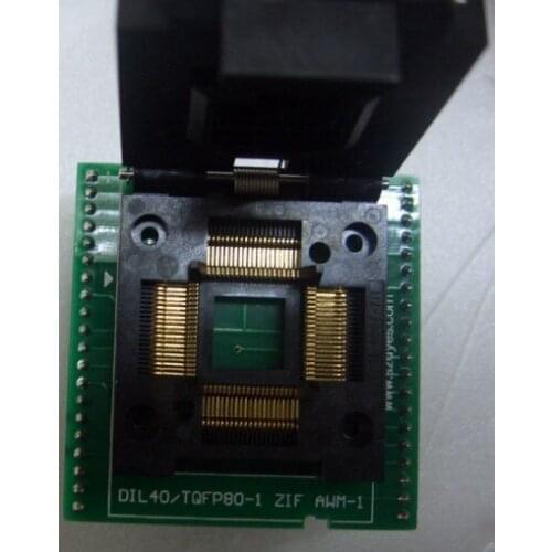 AT89C51SND1 QFP80 Burn-in Socket gold plating IC testing seat Test Socket test bench