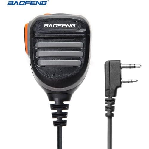 BaoFeng PTT Speaker Mic Handheld Microphone For Baofeng UV-5R BF-888S UV-82 UV-S9 PLUS Portable CB Radio Walkie Talkie