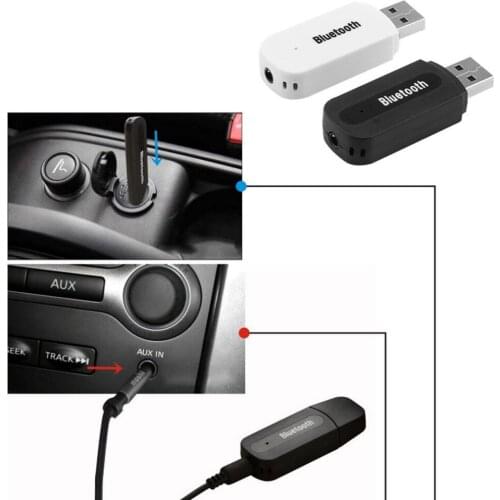 USB 3.5mm Jack Bluetooth-compatible Receiver Wireless Bluetooth-compatible AUX Audio MP3 Music Player Handsfree Car Tool