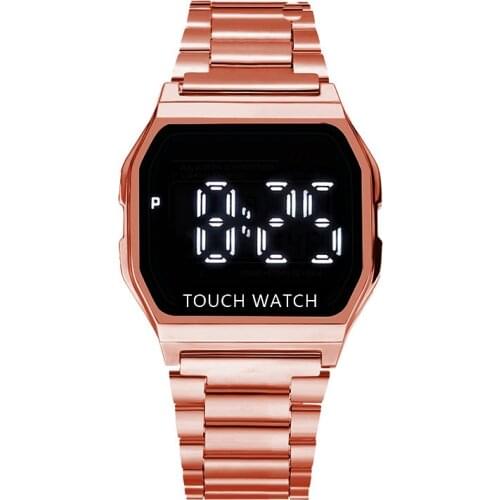 Luxury Magic Color Touch Womens Watches Men Electronic Digital Display Retro Style Clock Relogio Masculin Reloj Hombre homme