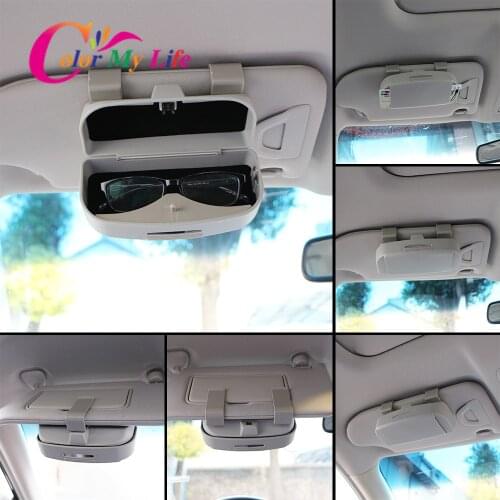 Car Glasses Case Organizer Box Sunglasses Holder Storage for Hyundai Creta Tucson Ix35 Solaris I10 I20 I30 Santa Fe Ix25 Elantra