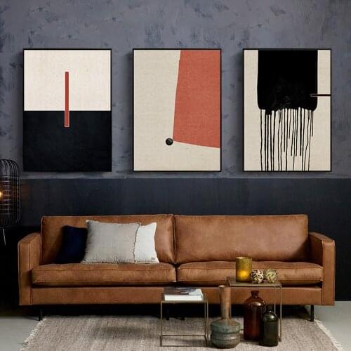 DDHH Colorful Geometric Abstract Painting Modern Canvas Poster Print Minimalist Wall Art Pictures For Living Room Studio Decor