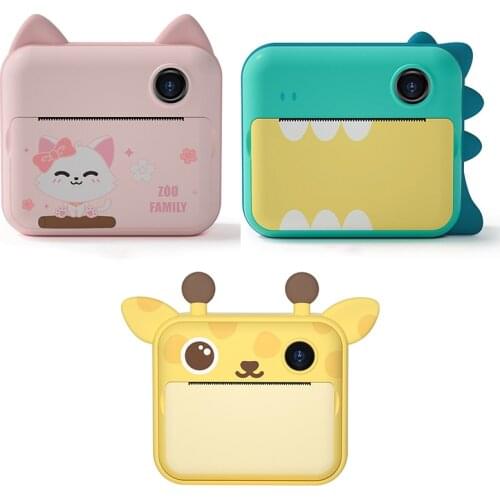 Child Instant Print Camera Instant Print Camera 2.4 LCD Screen Toy Gifts Komery Digital Camera Photo Video Recorder 32G 1500MAh