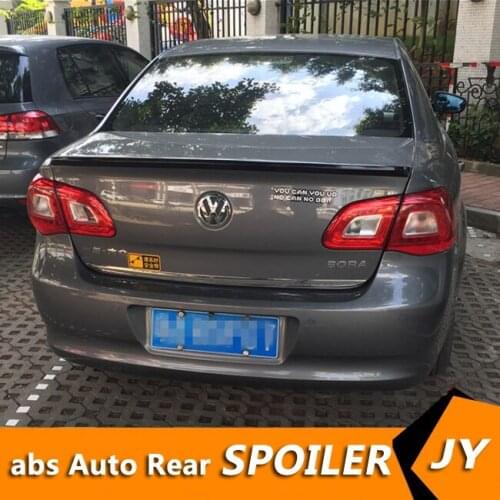 For Volkswagen BORA Spoiler 2010-2015 BORA spoiler High Quality ABS Material Car Rear Wing Primer Color Rear Spoiler
