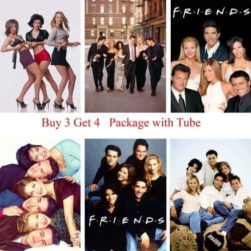 Friends Classic Posters White Coated Paper Prints Wall Stickers Home Decoration Modern Style Home Art Brand
