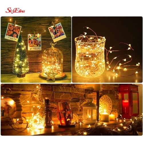 2/5/10 Meters LED Star String Fairy Light Holiday Patio Christmas Wedding Decoration Outdoor Light Garland Outdoor Curtain 5z