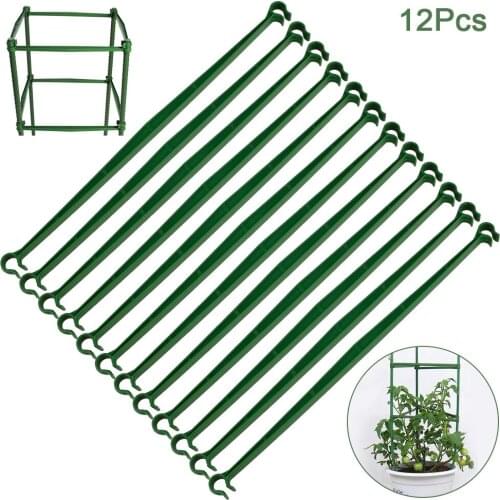 12pcs/lot Plastic Plant Cable Ties Adjustable Reusable Cable Ties Greenhouse Grow Kits for Garden Tree Climbing Support holder