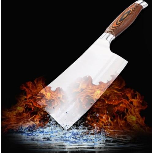 LDZ Forged Cut Bone Axe Kitchen Chop Bone Knife Hotel Slaughter Chef Professional Handmade Chopper Stainless Steel Cutting Tool