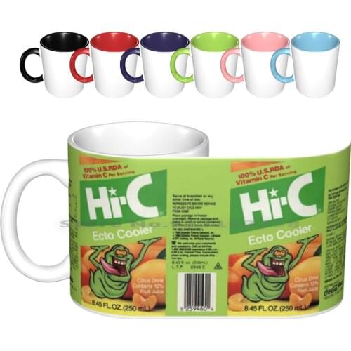 Ghostbusters Hi-C Ecto Cooler Ceramic Mugs Coffee Cups Milk Tea Mug Ghostbusters Ecto Cooler Hi C Ecto Cooler Ghostbusters