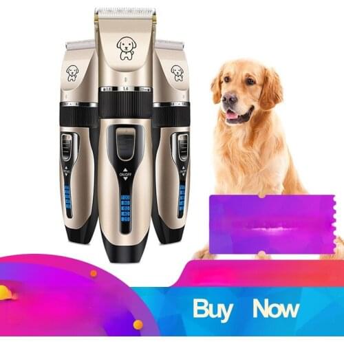 Pet Dog Hair Clippers Electric Scissor Grooming Dogs Cutter Rechargeable Cordless Shaver Low Noise Haircut Tool New 2021 Trimmer