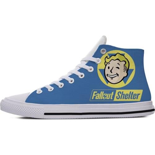 New Most Popular Fallout Finger 4 Tide Shoes Men Women 3D Print Novelty Funny Lightweight Breathable Comfortable Canvas Shoes