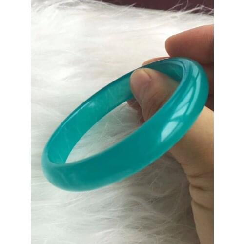 Genuine Natural Green Ice Amazonite Bangle Bracelet Inner Diamater 62mm Natural Stone Women Fashion Crystal Certificate AAAAA