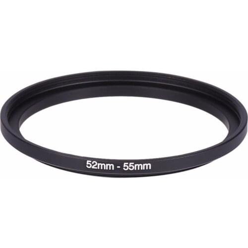New 52-55mm Metal Camera Lens Filter Adapter Ring Thread Male 52mm to Female 55mm Step Up Mount UV CPL ND Filter