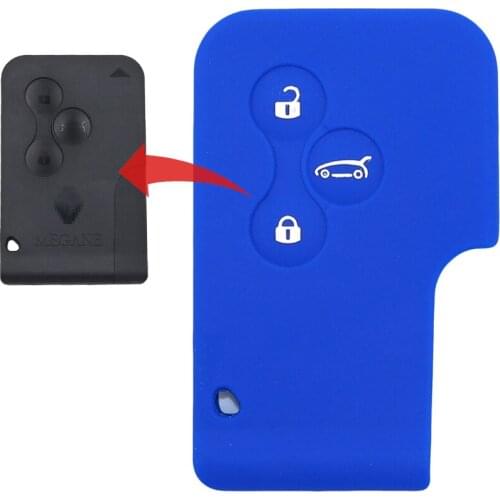 New 3 Button Remote Card Key Smart Car Key Fob For Renault Megane Scenic 2003 2004 2005 2006 2007 2008 Clio Logan Koleos