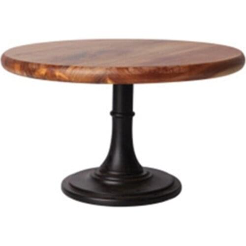 Cake Plate Stand Wooden Plate High Base Cupcake Dish Party Filming Props Dessert Dish Wedding Tray Decoration Display