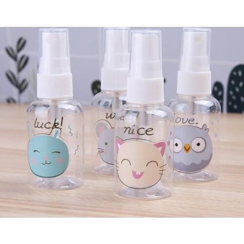 1Pcs 30/40/50/75/100ml Transparent Empty Spray Bottles PET Mini Refillable Container Empty Cosmetic Containers Refillable Bottle