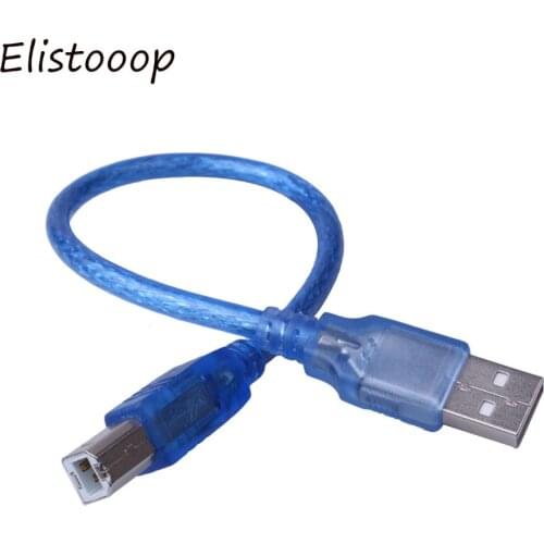 High Speed Transparent USB 2.0 Printer Data Cable Scanner Cord Type A Male to Type B Male Dual Shielding 0.3M 1M 1.4M 3M 5M
