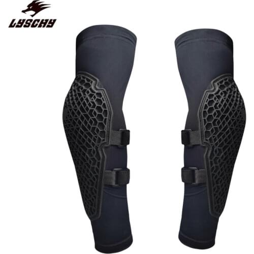 LYSCHY Men Motorcycle Hand Sleeve Protector Pads Soft Elbow Protector Motocross Racing Elbow Knee Protective Gear Moto MTB Bike
