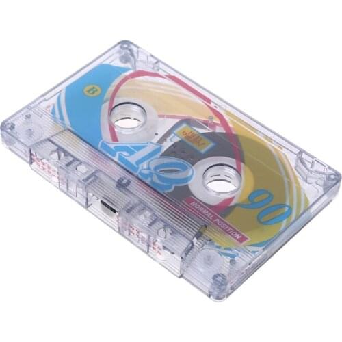 K92F 2Pcs Newly Standard Cassette Blank Tape Player Empty Tape With 60 Mins Magnetic Tape for Speech Recording