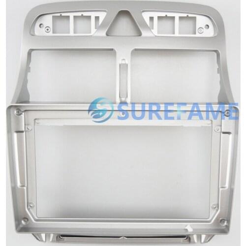 9 inch Car Fascia Radio Panel for 2002-2013 PEUGEOT 307 Dash Kit Install Facia Console Bezel Adapter 9inch Plate Cover Trim