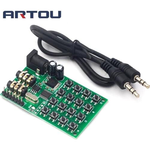 AE11A04 DTMF Audio Generator Module Voice Dual Encode Transmitter Board 5~24VDC for MCU Keyboard
