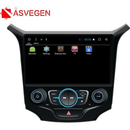 Asvegen 9 inch Android 7.1 Quad Core Car Bluetooth Wifi Radio Multimedia GPS Navigation Vedio Player For Chevrolet Cruze 2015