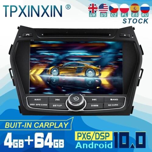 For Hyundai IX45 2013-2018 Android 10 Carplay Radio Player Car GPS Navigation Head Unit Car Stereo CD DVD WIFI DSP BT