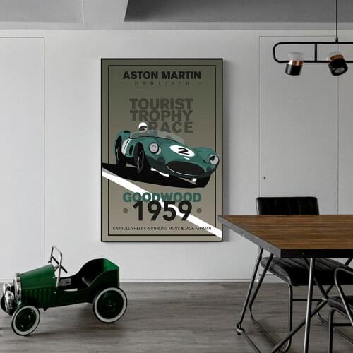Good Wood 1959 Car Poster On Canvas Painting Print Nordic Poster Wall Art Picture For Living Noom Home Decoration Frameless
